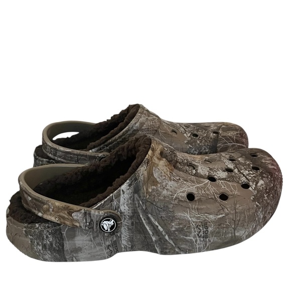 Crocs X Realtree Classic Lined Clogs Camo Men’s 10 Women’s 12 - Picture 2 of 7